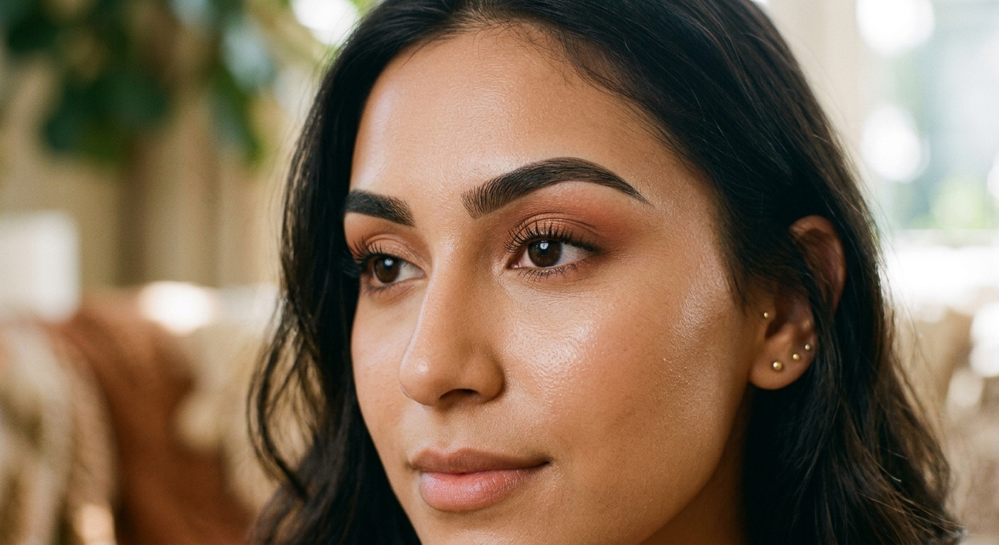 Before and after brow lamination